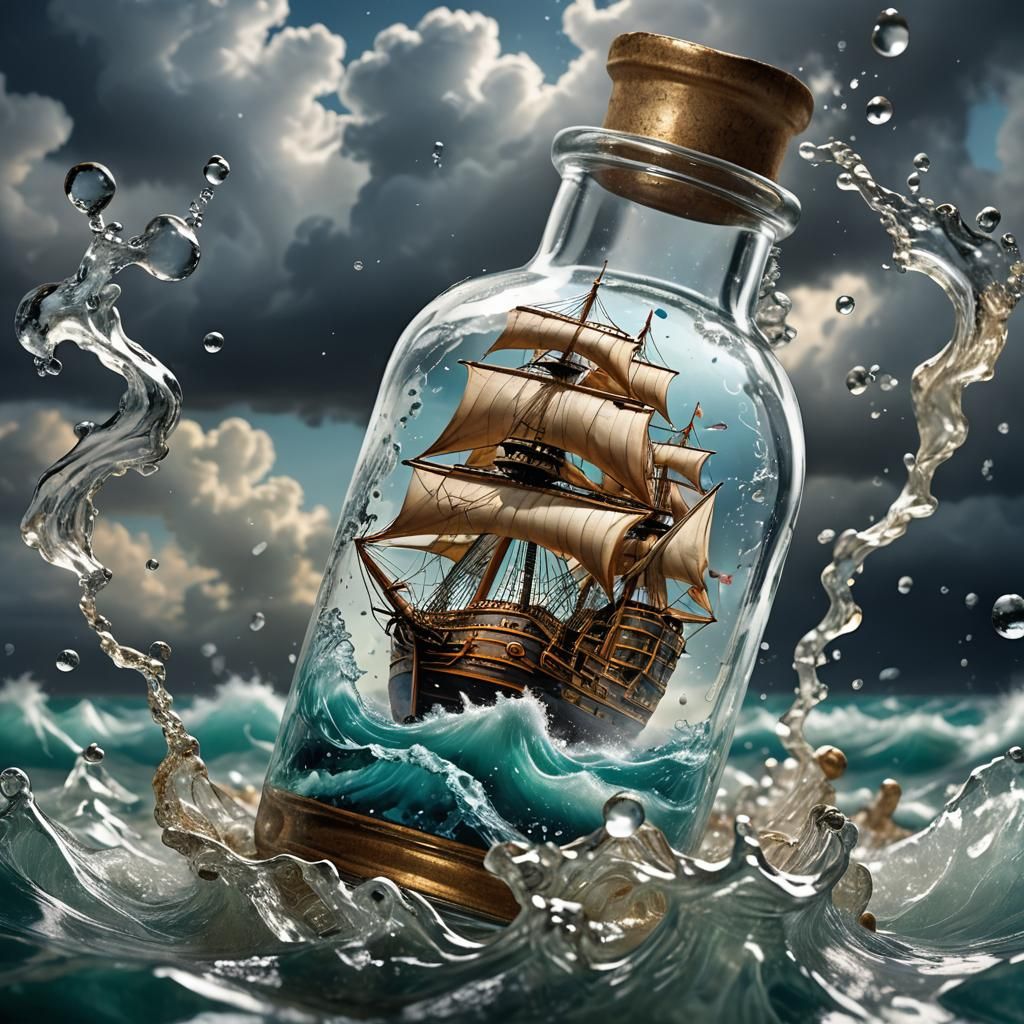 Ship in a Bottle: Baroque Trompe L'oeil