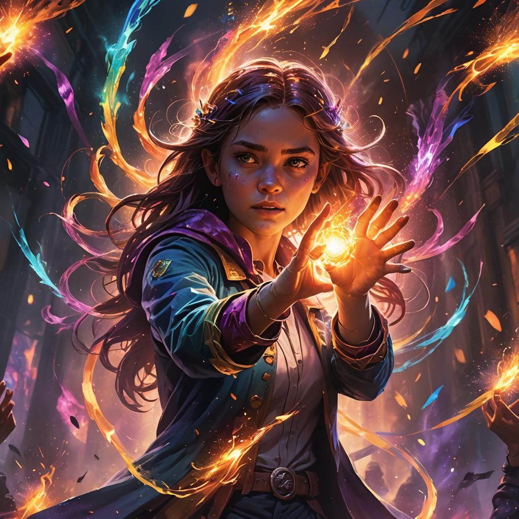 Girl with Magic Powers: Digital Concept Art