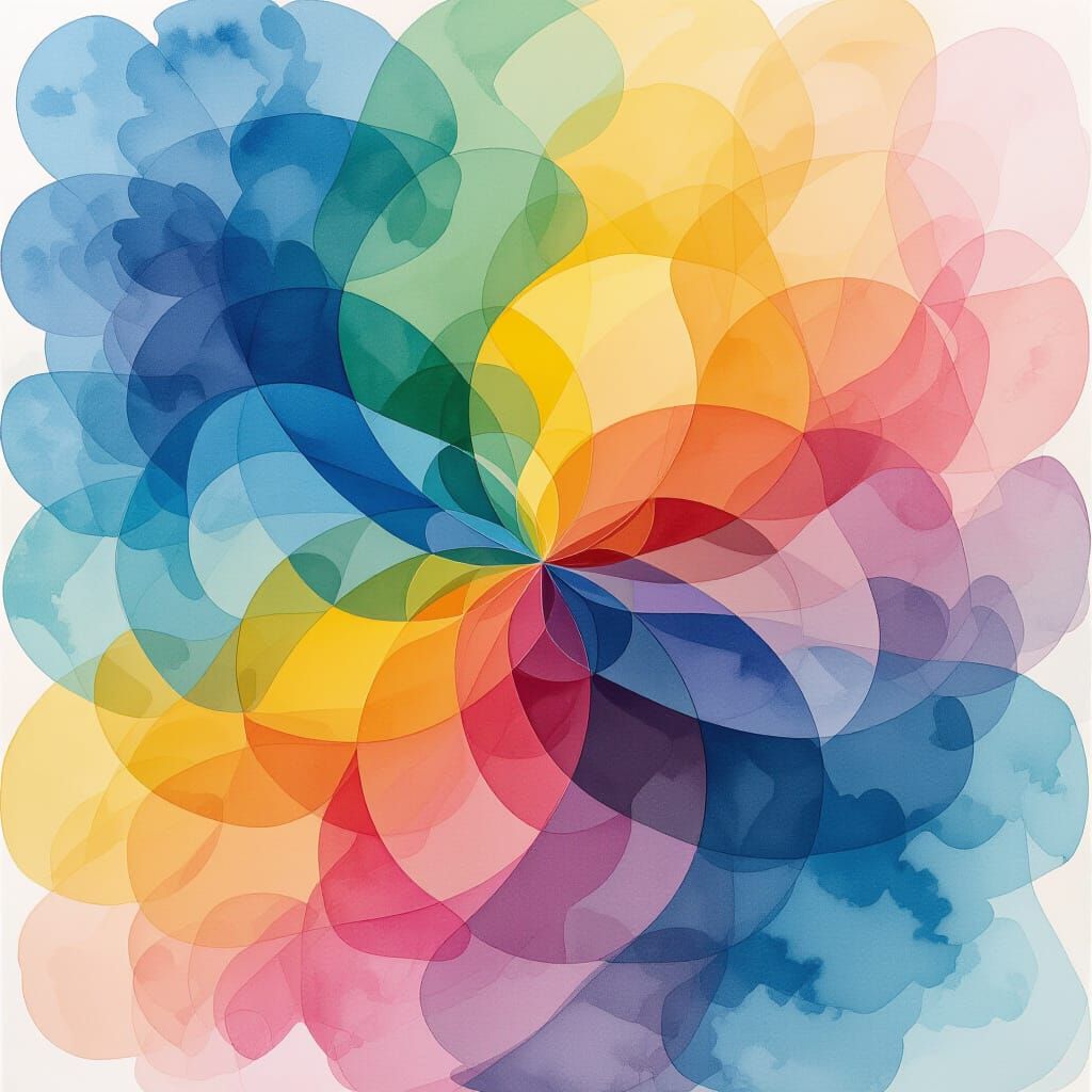 Abstract Watercolor Art Peace