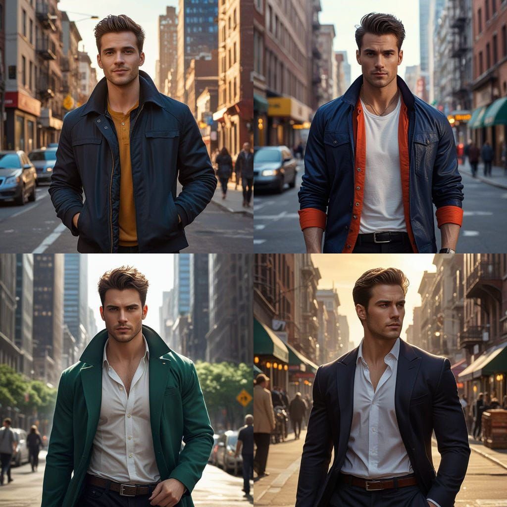 Handsome Hero with Aura of Strength