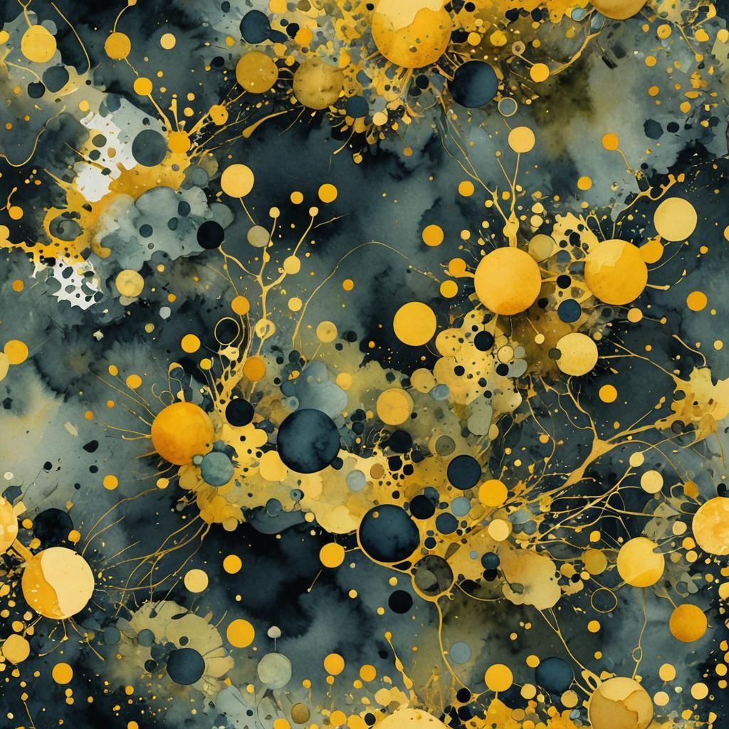 by Zinc Yellow A non organic abstract watercolour depicting ...