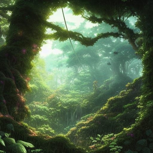 Overgrown City: Studio Ghibli Meets Dark Fantasy