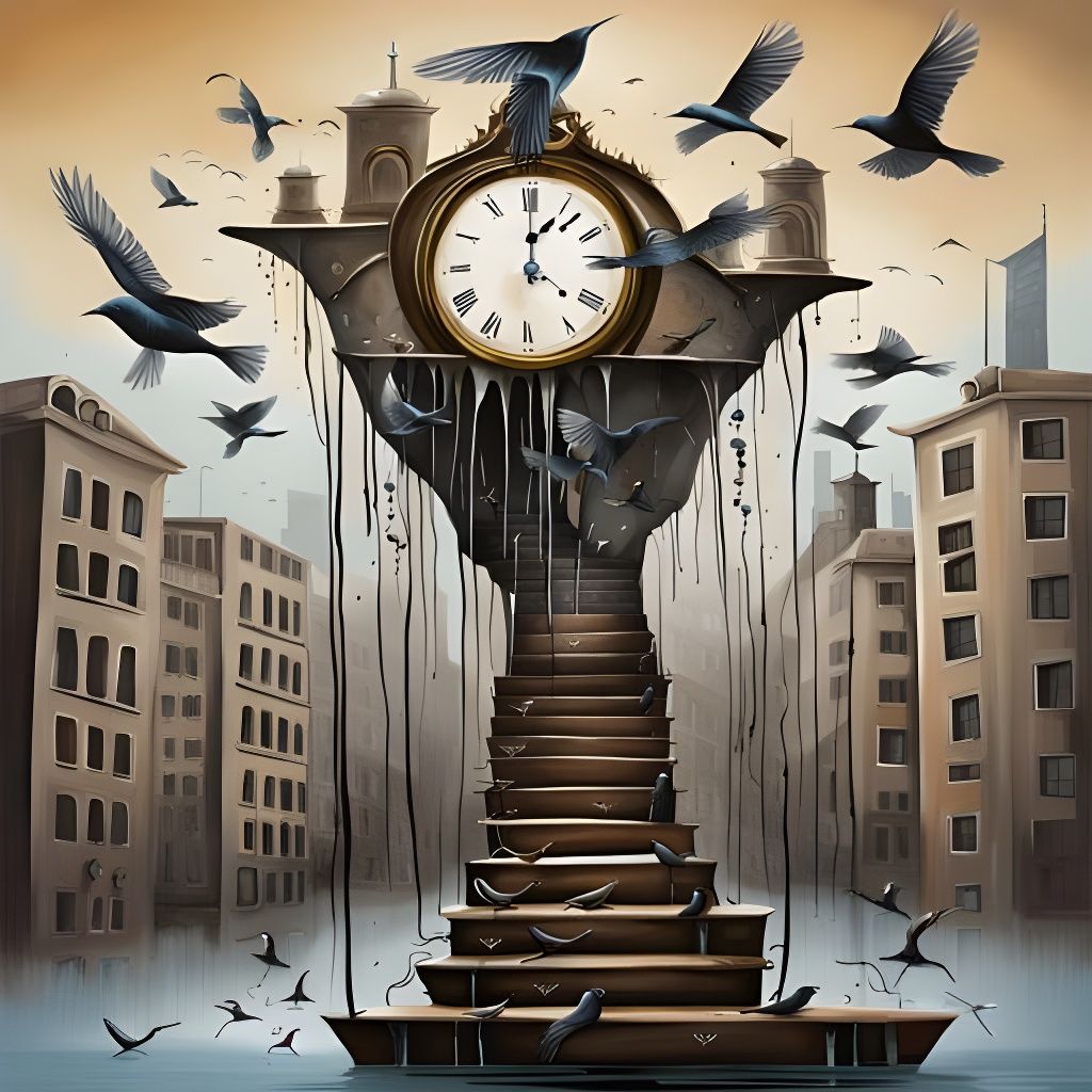 Abstract Blue and Brown Color Study