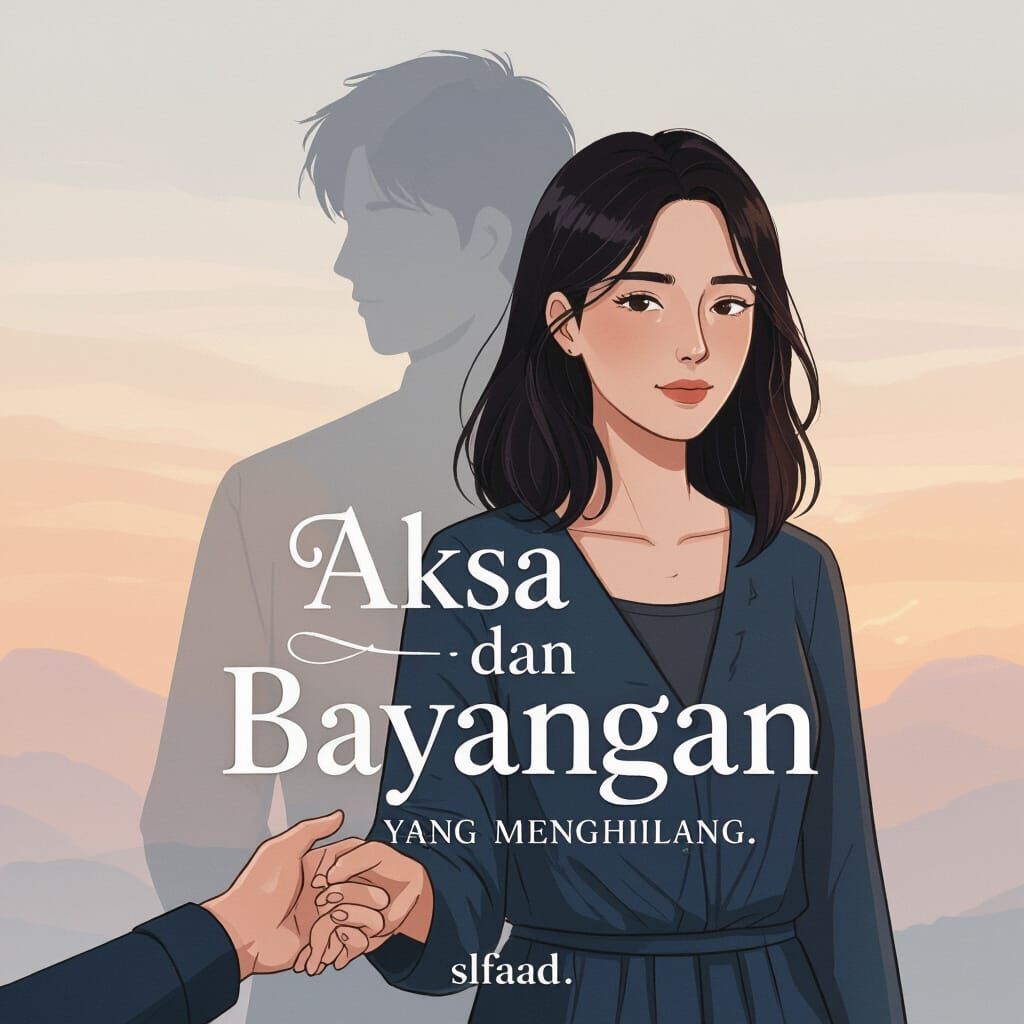 Wattpad Cover: Aksa dan Bayangan yang Menghilang