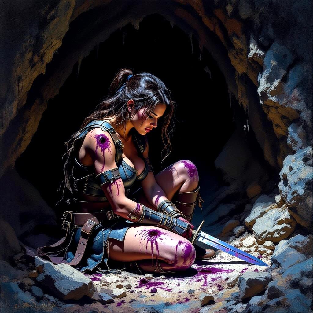 Wounded Warrior's Cave: A Violet and Indigo Refuge