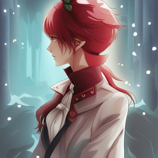 Elegant Strawberry Duchess in Anime Style