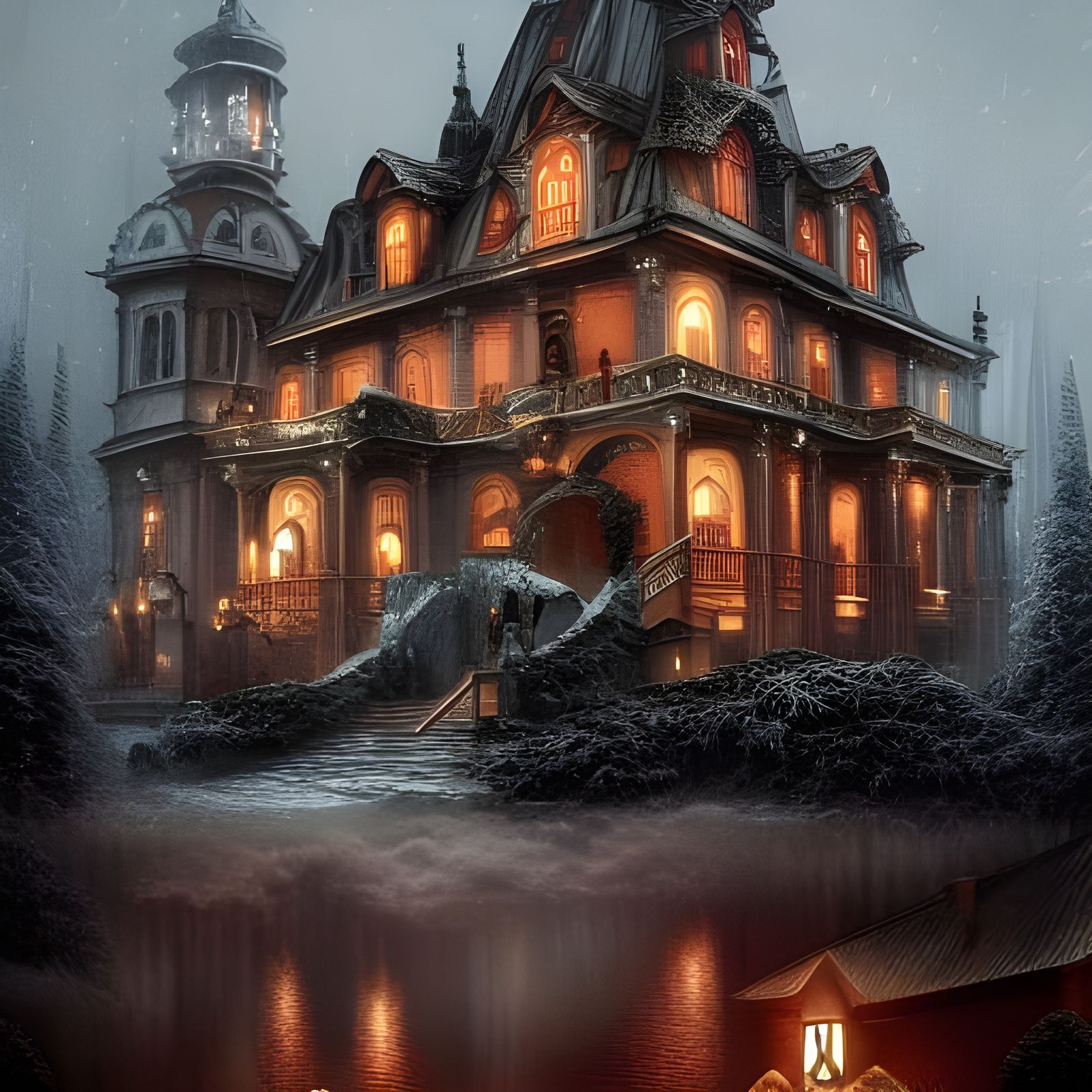 Dark Christmas Ball at the Haunted Mansion