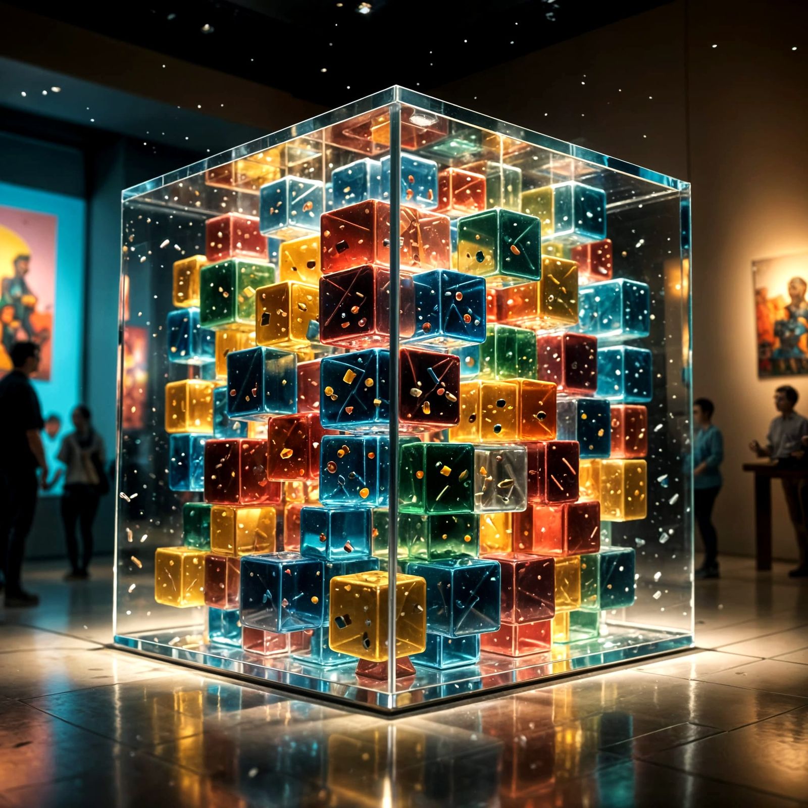 Surreal Museum Display in Hyperrealistic Style