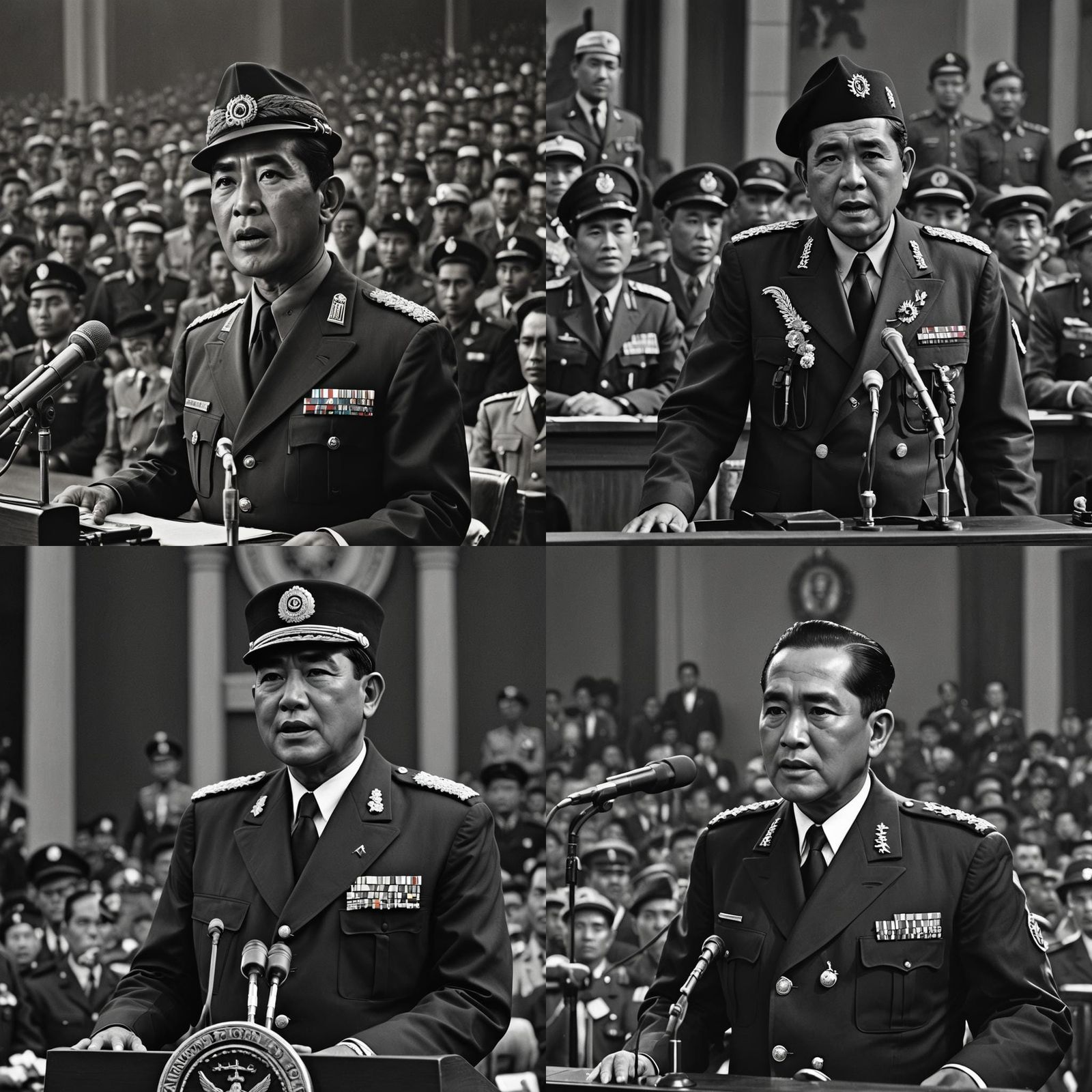 Indonesian President Soekarno Speaks at Independence Proclam...