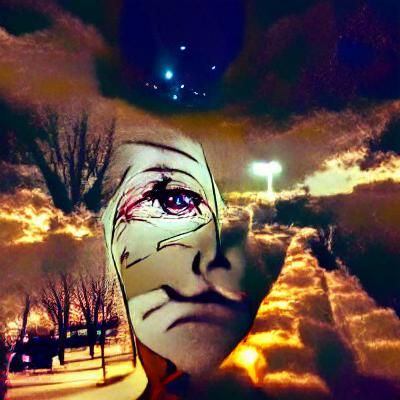 Contemplative Sky: A Heavens-Gazing Moment of Reflection