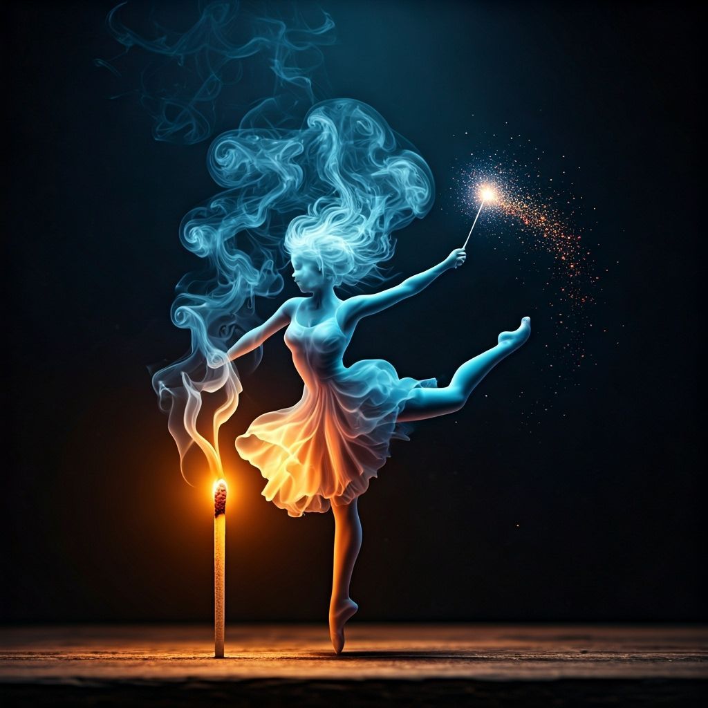 Magical Smoke Dancer from Extinguished Match