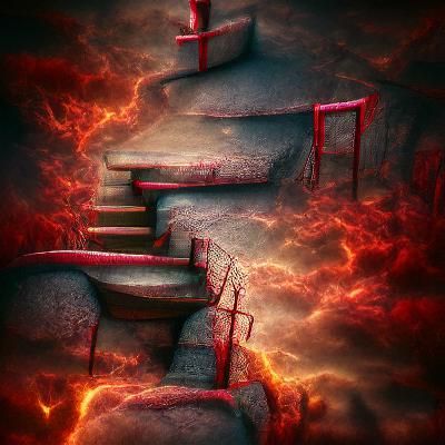 Stairs to Hell: 3D Rendering