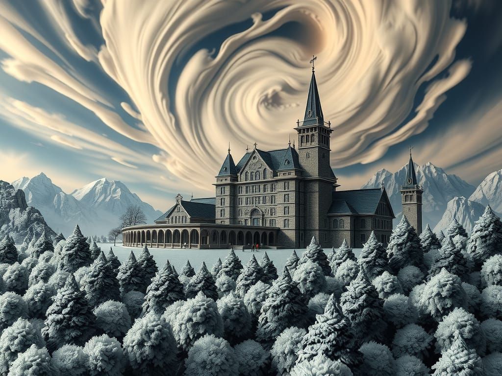 Folded Bavaria Hotel: Sculpture Art Landscape