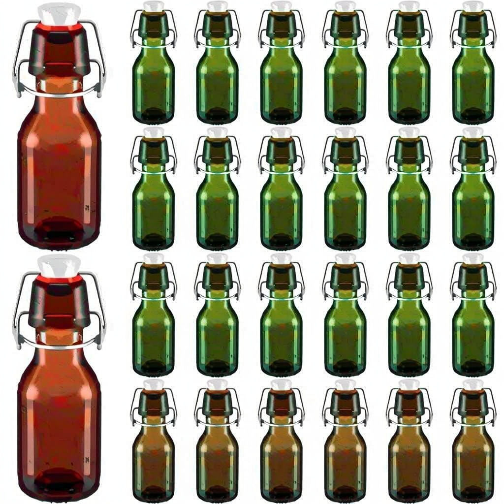 Rustic Bottles with Clay Stoppers