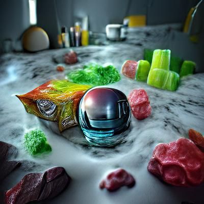 Hyperrealistic Sour Space Candy in Unreal Engine
