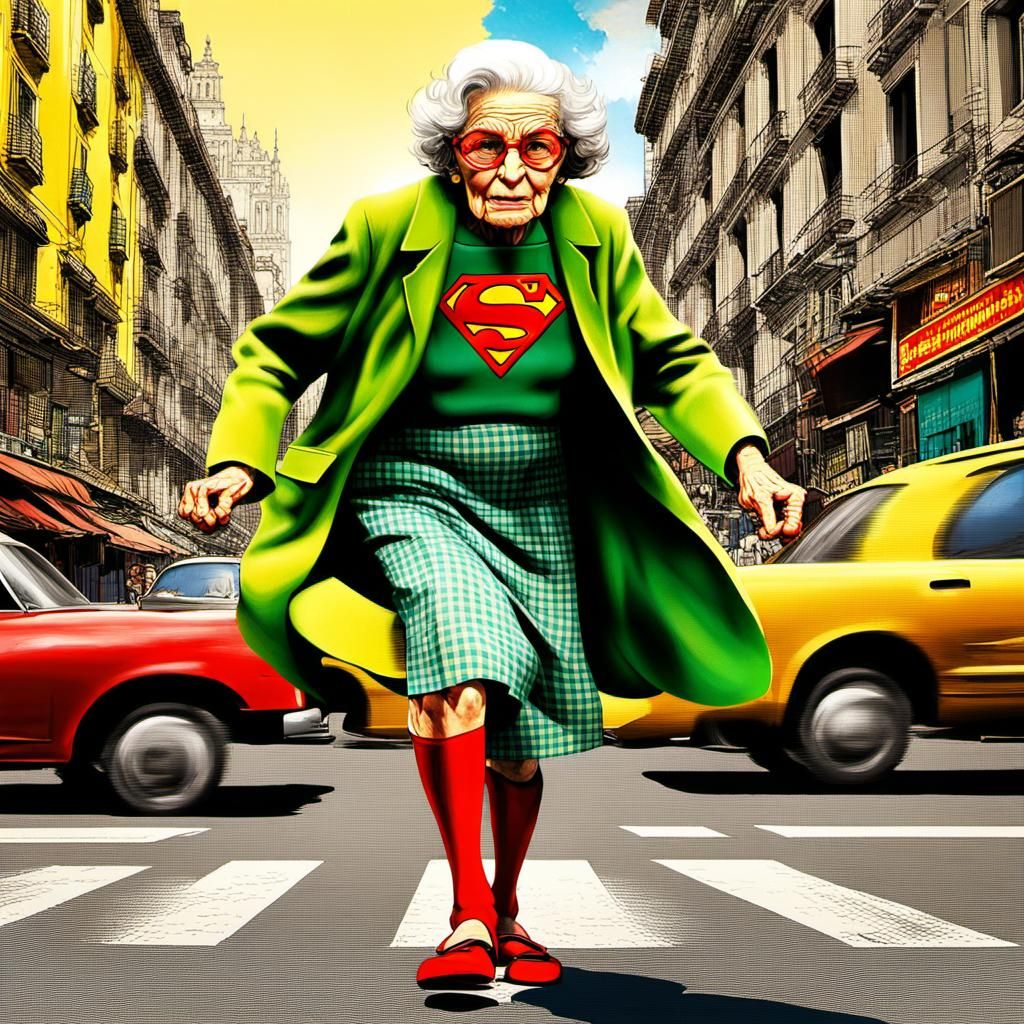 Super-Grandma Kicks Thief in Buenos Aires