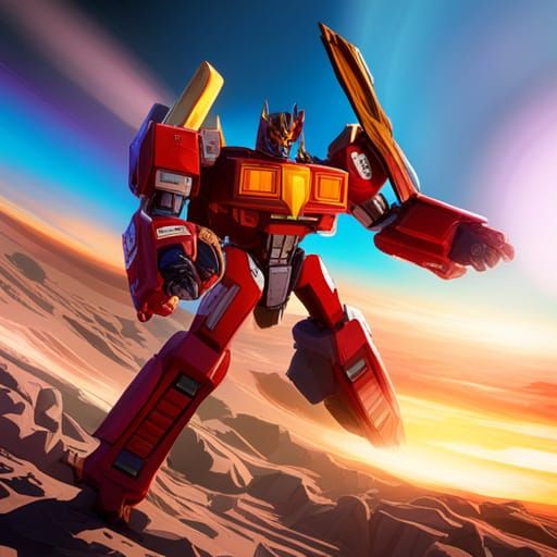 G1 Rodimus Prime in Detailed Digital Art