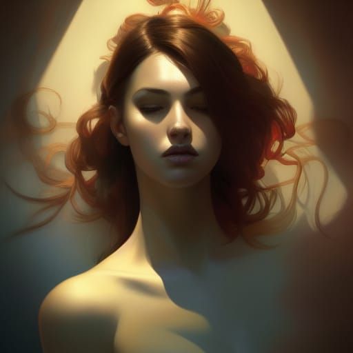 Intimate Portrait with Dynamic Lighting and Intricate Detail