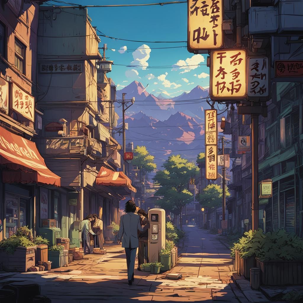 Bigby Wolf in Studio Ghibli Anime Style