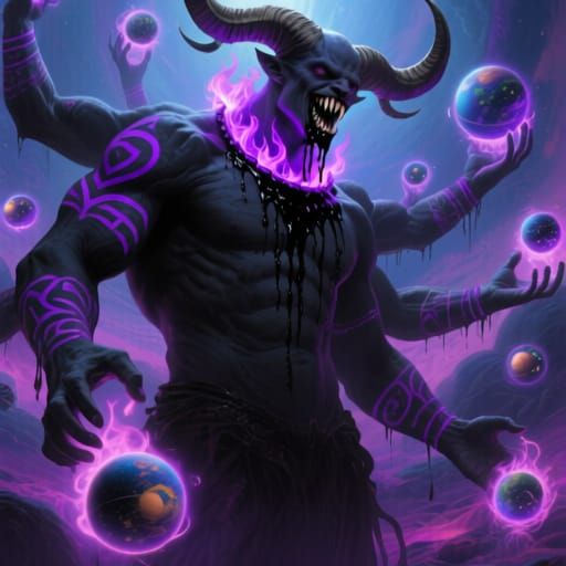 Otherworldly Entity Organizing Souls in the Void