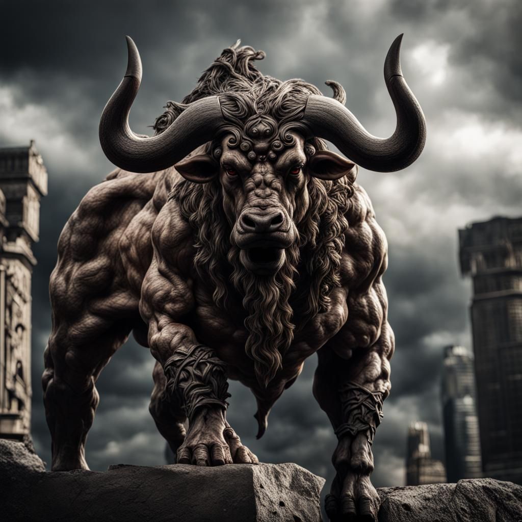Hyperrealistic Minotaur with Intricate Details