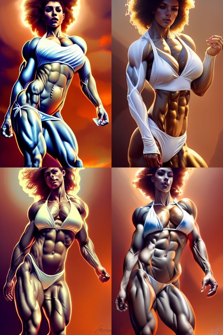 Golden Aura Goddess in Hyperdetailed Portrait