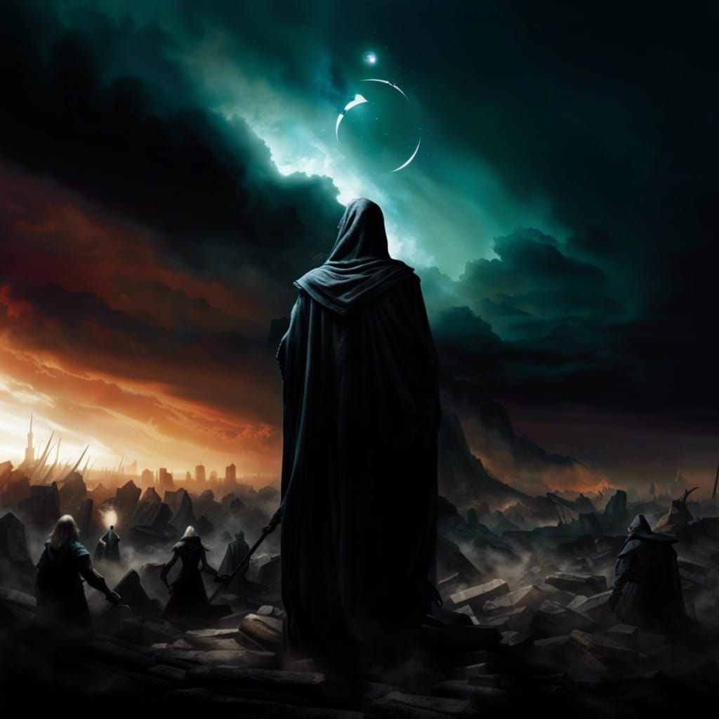 Dark Hero Confronts Pestilence at Night