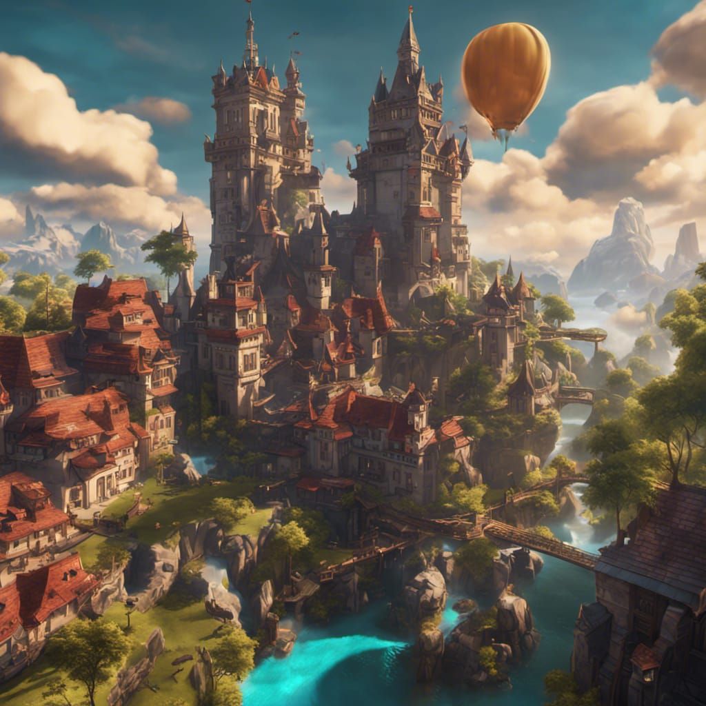 Detailed Roblox Matte Painting in Unreal Engine