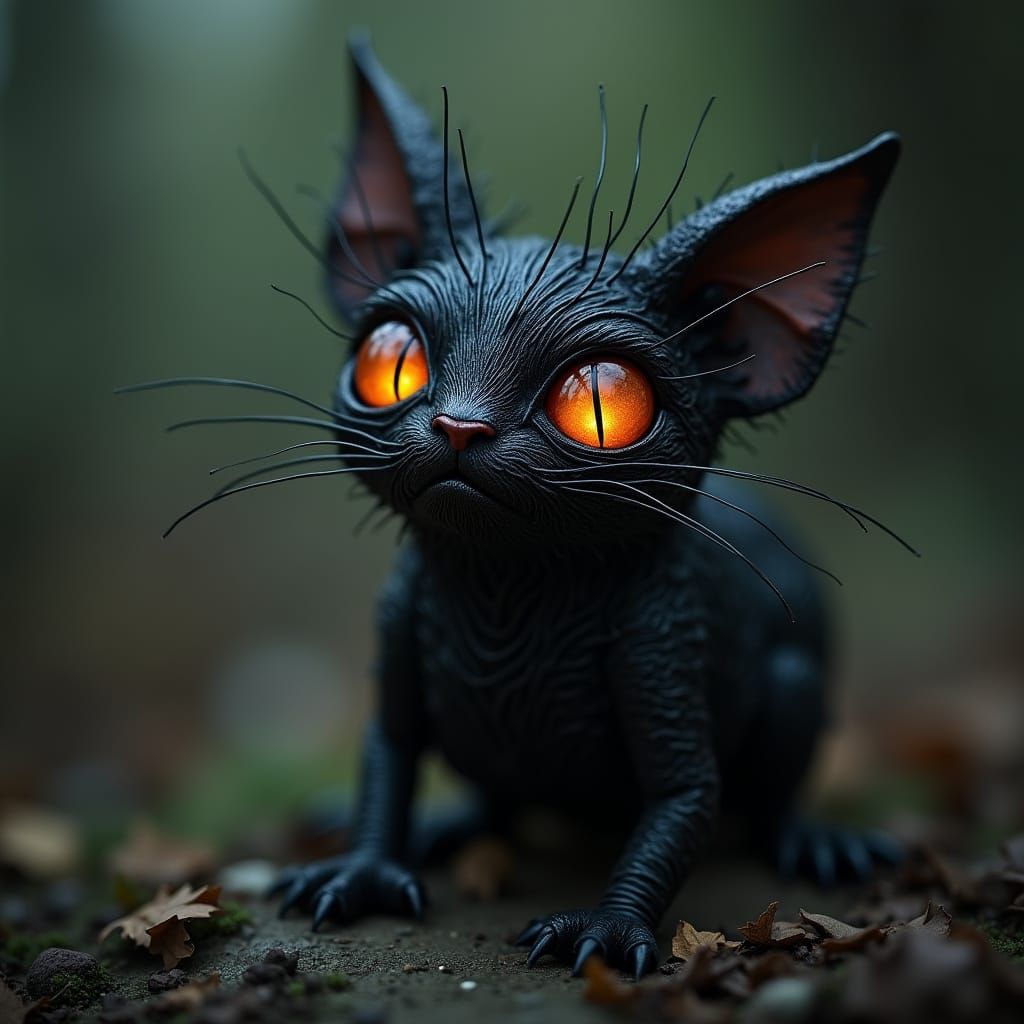 grimdark cute goth critter made of wires , Weird, wired and ...