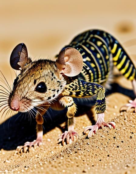 Intense Wildlife Clash in the Desert