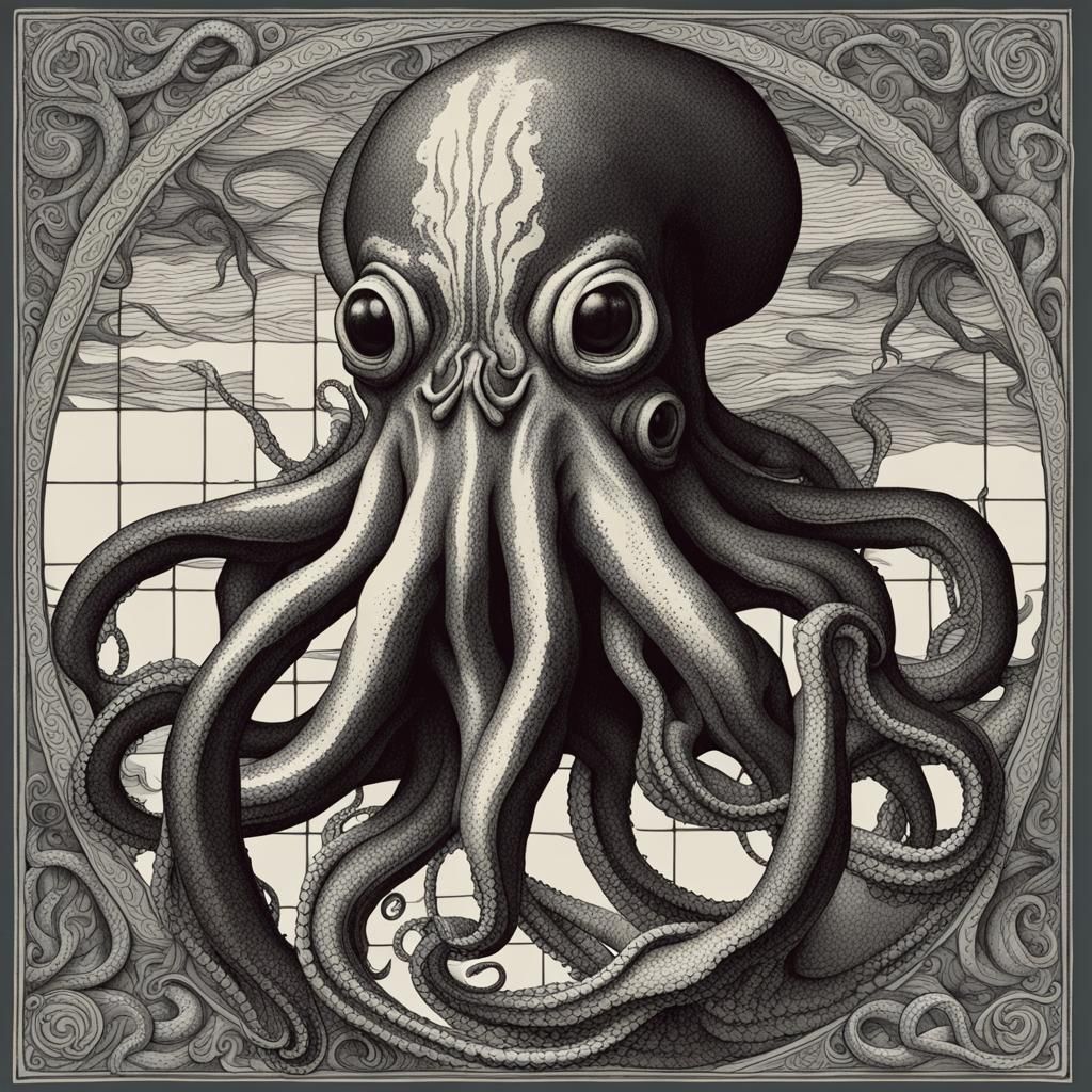 Kraken: AI Interpretation of a Mythical Sea Monster