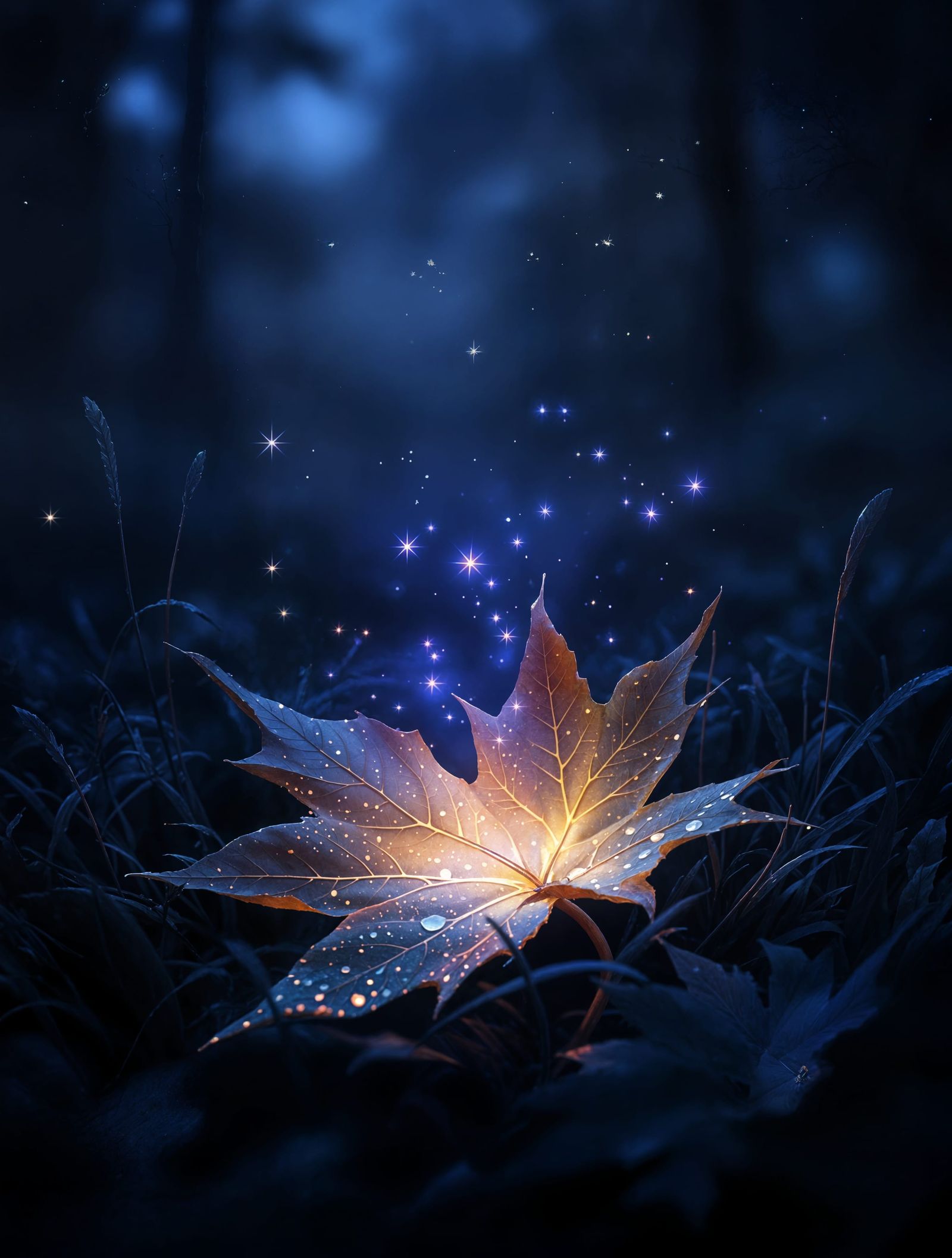 Moonlit Leaf of Enchantment