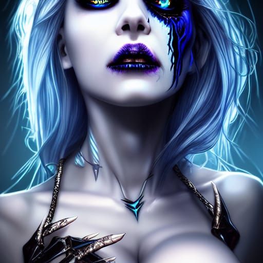 Sinister Succubus in Hyperdetailed Photorealistic Style