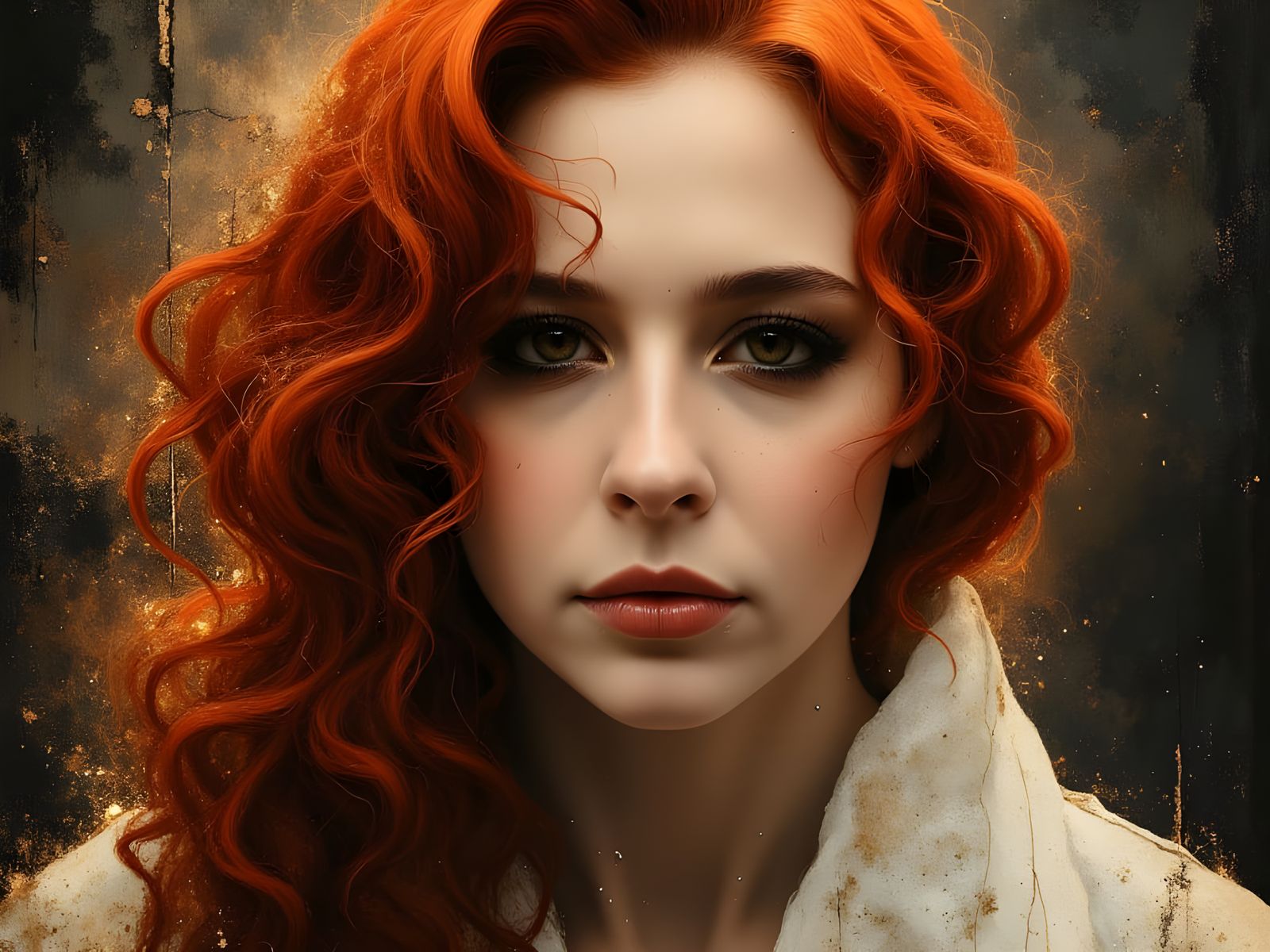 Ethereal Goddess in Dramatic Hyperrealistic Portrait