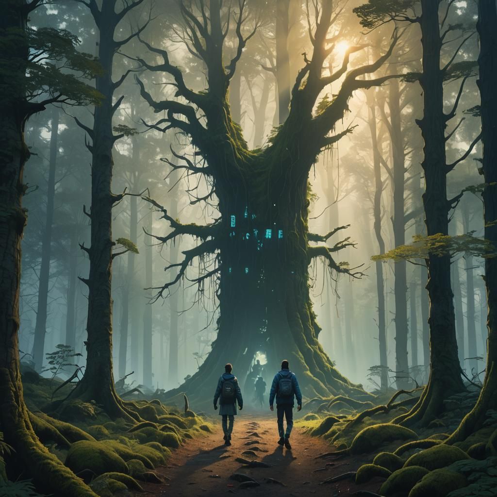 Misty Forest Journey of Self-Discovery