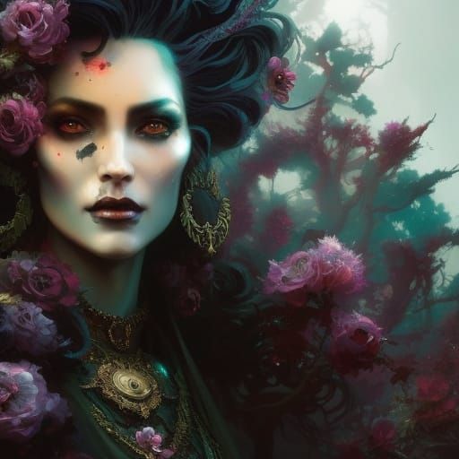 Exquisite Witch: Hyperdetailed Fantasy Art in 8K