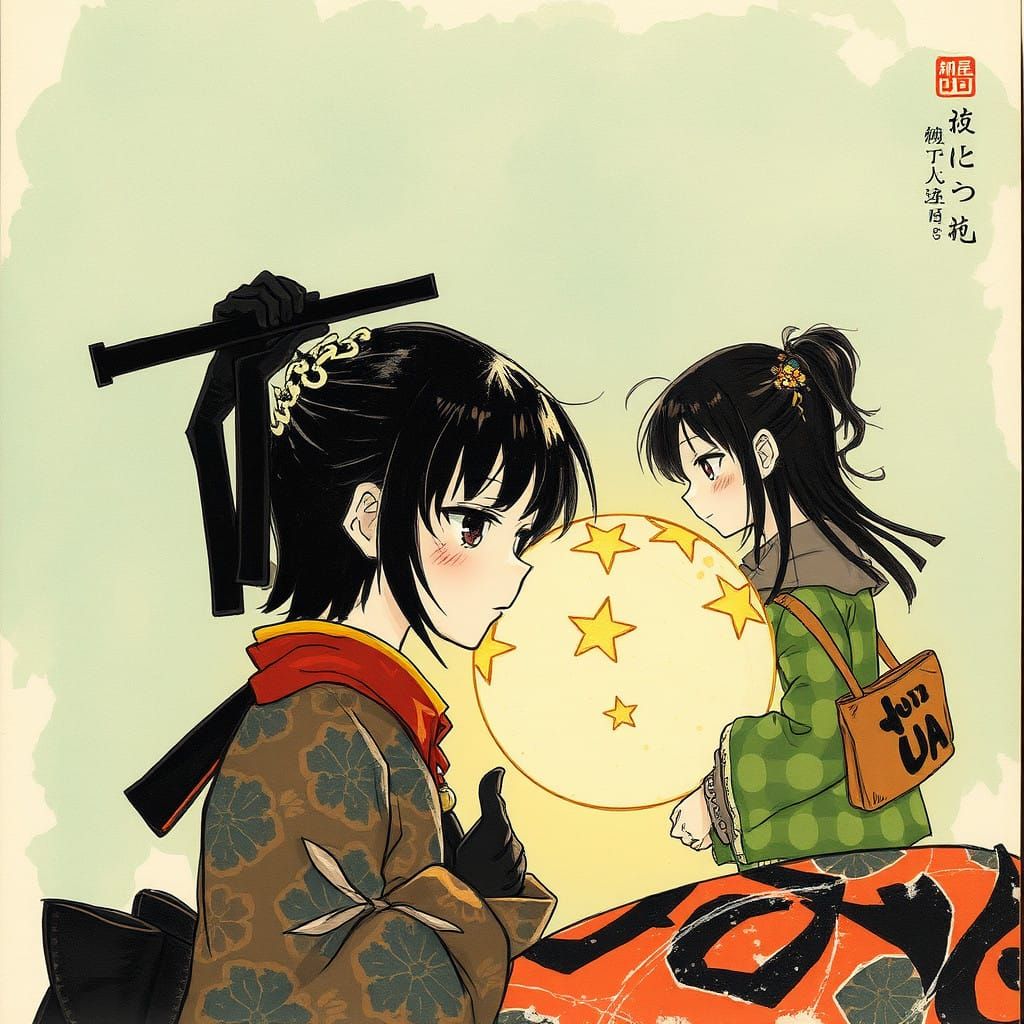 Dreamlike Fantasy Scene in Whimsical Watercolor Style