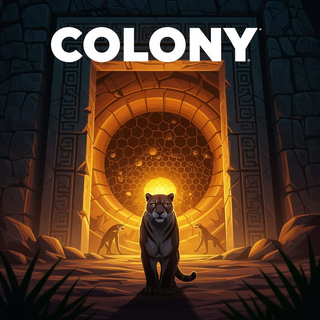 Saber-Toothed Cat Guards the Colony Entrance