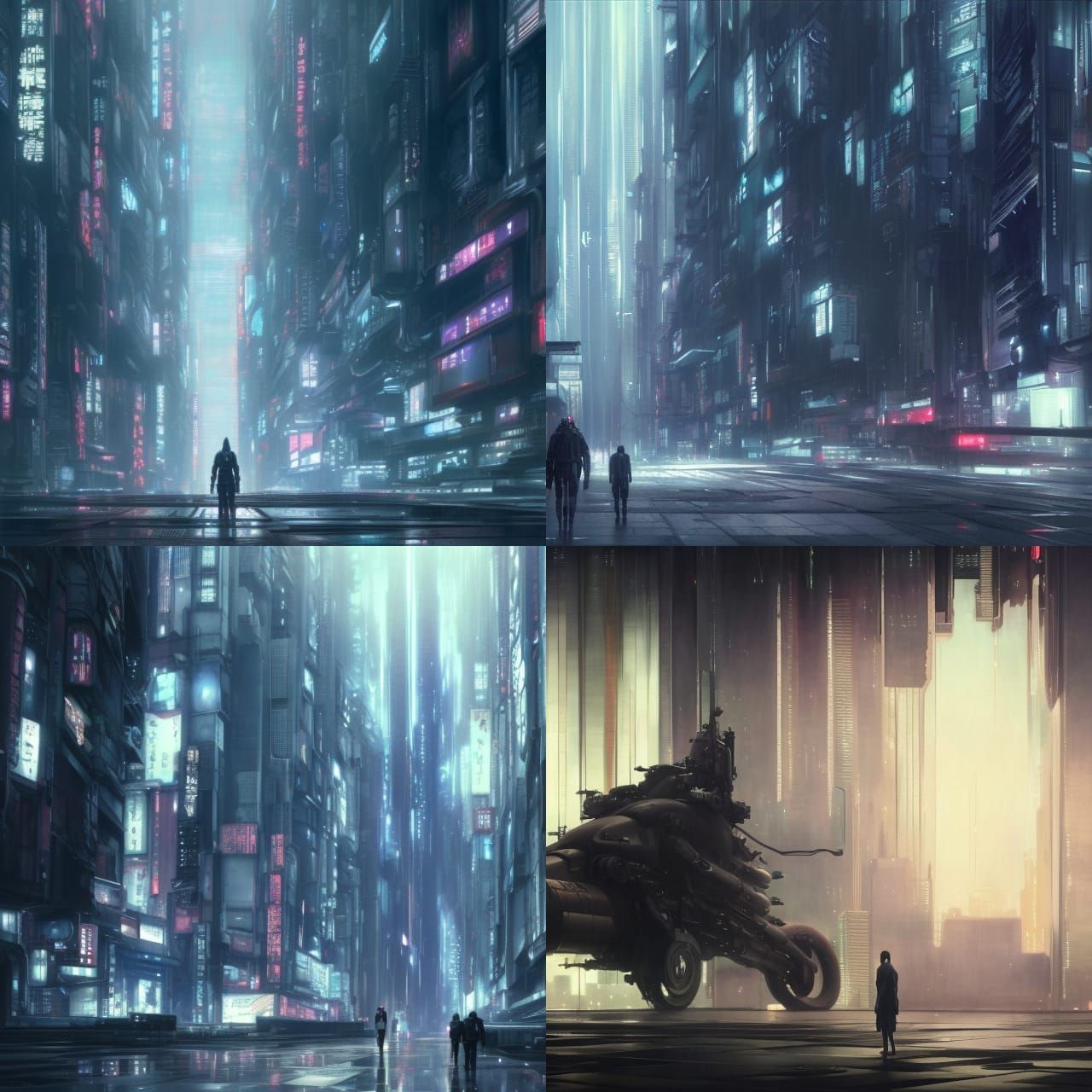 Cyberpunk Ghost in the Shell Concept Art