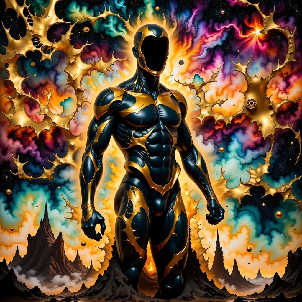 Angular Figure Stands Ready in a Realm of Mathematical Mayhe...