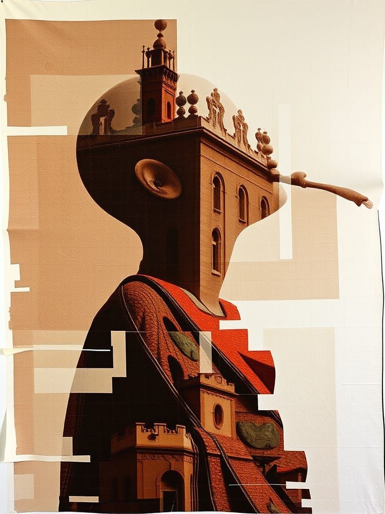 Crazed Multiple Exposure - Another Bald Singer in Ronda Málaga