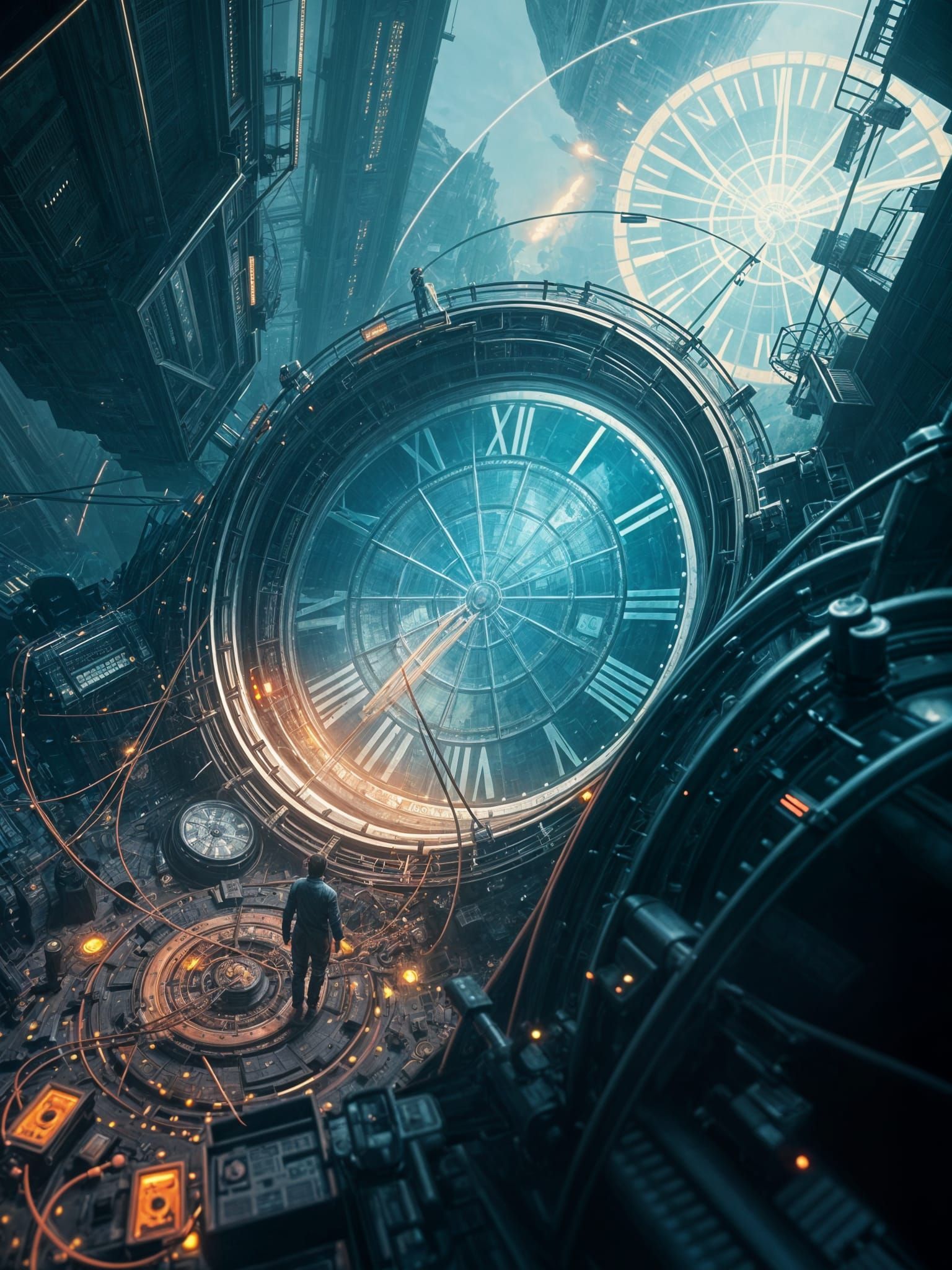 Surreal Time Travel in Digital Matte Painting