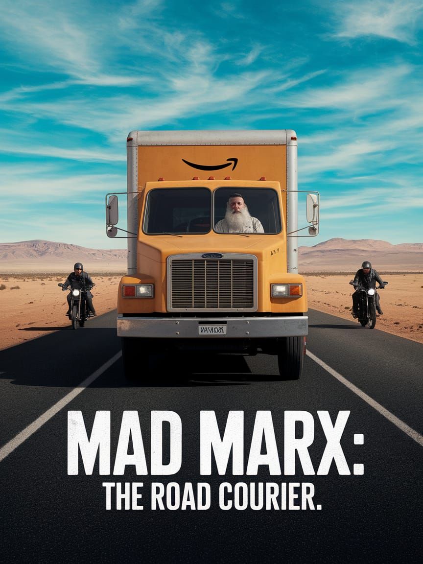 Mad Marx Movie Poster: Post-Apocalyptic Desert Chase