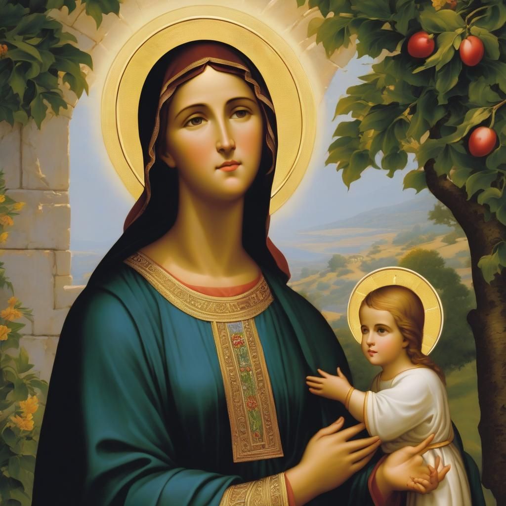 Biblical Scene: Martha and Mary