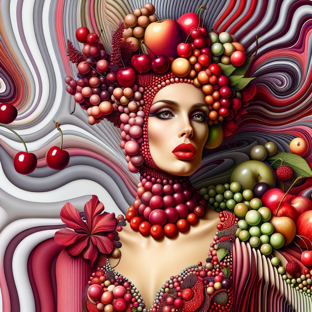 Surreal Fruit Headwear Concept Art