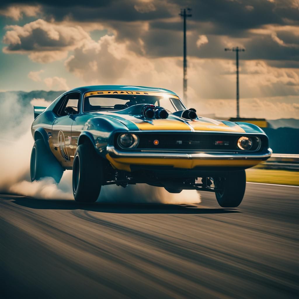 Epic Drag Race in Heaven: Cinematic Film Still