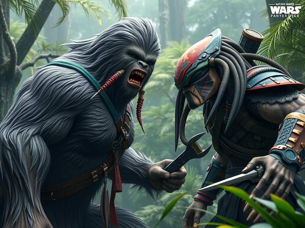 Wookie versus a Predator