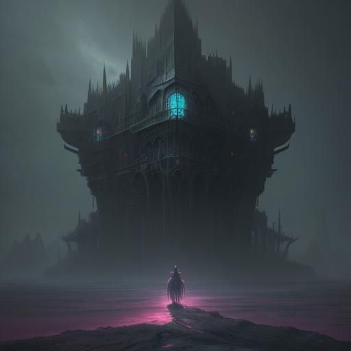 Princess Peach and Yoshi in Dark Fantasy Wasteland