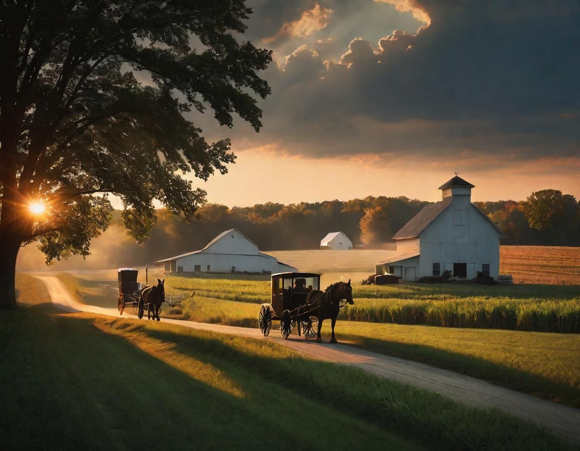 Ohio Amish Country at Magic Hour