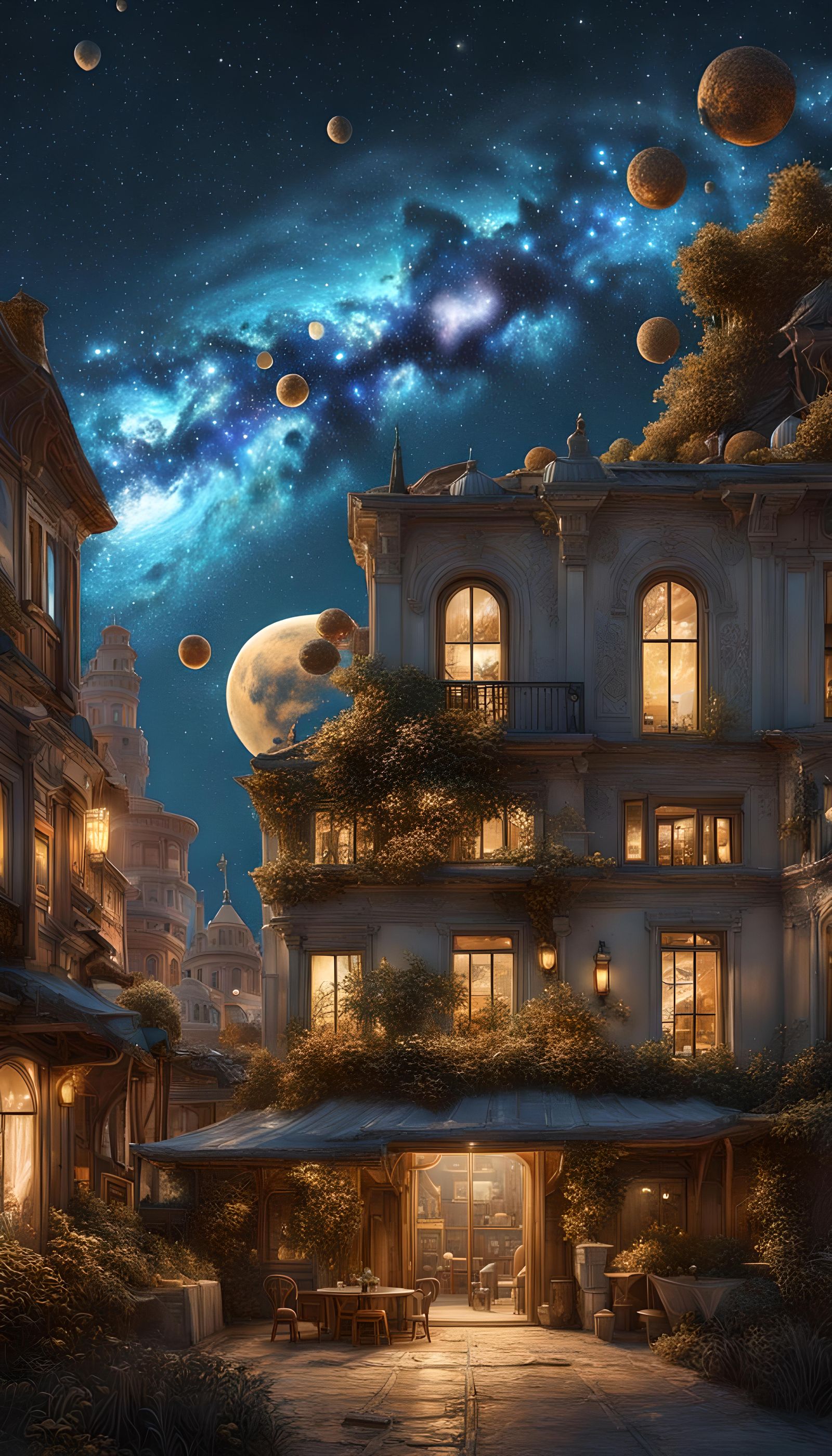 The night sky